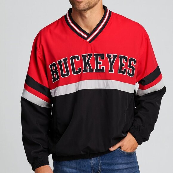 58 Sports Vintage Buckeyes Pullover Windbreaker Jacket | Men's XL - Picture 1 of 10